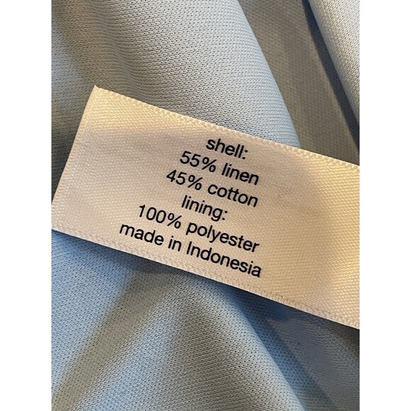 Lane Bryant plus size cotton & linen striped blue dress size 18 - Picture 6 of 6